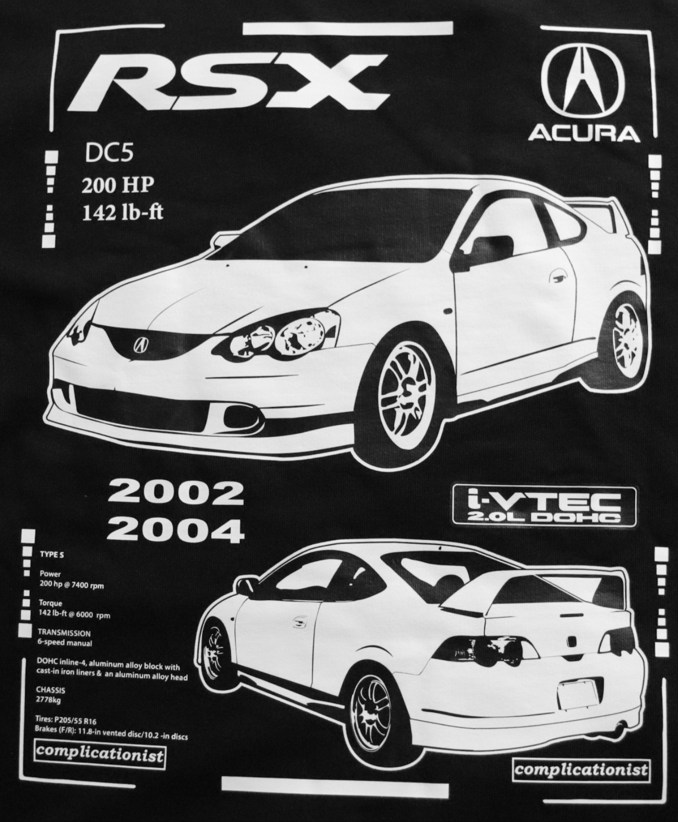 Premium 02-04 Acura RSX Shirt