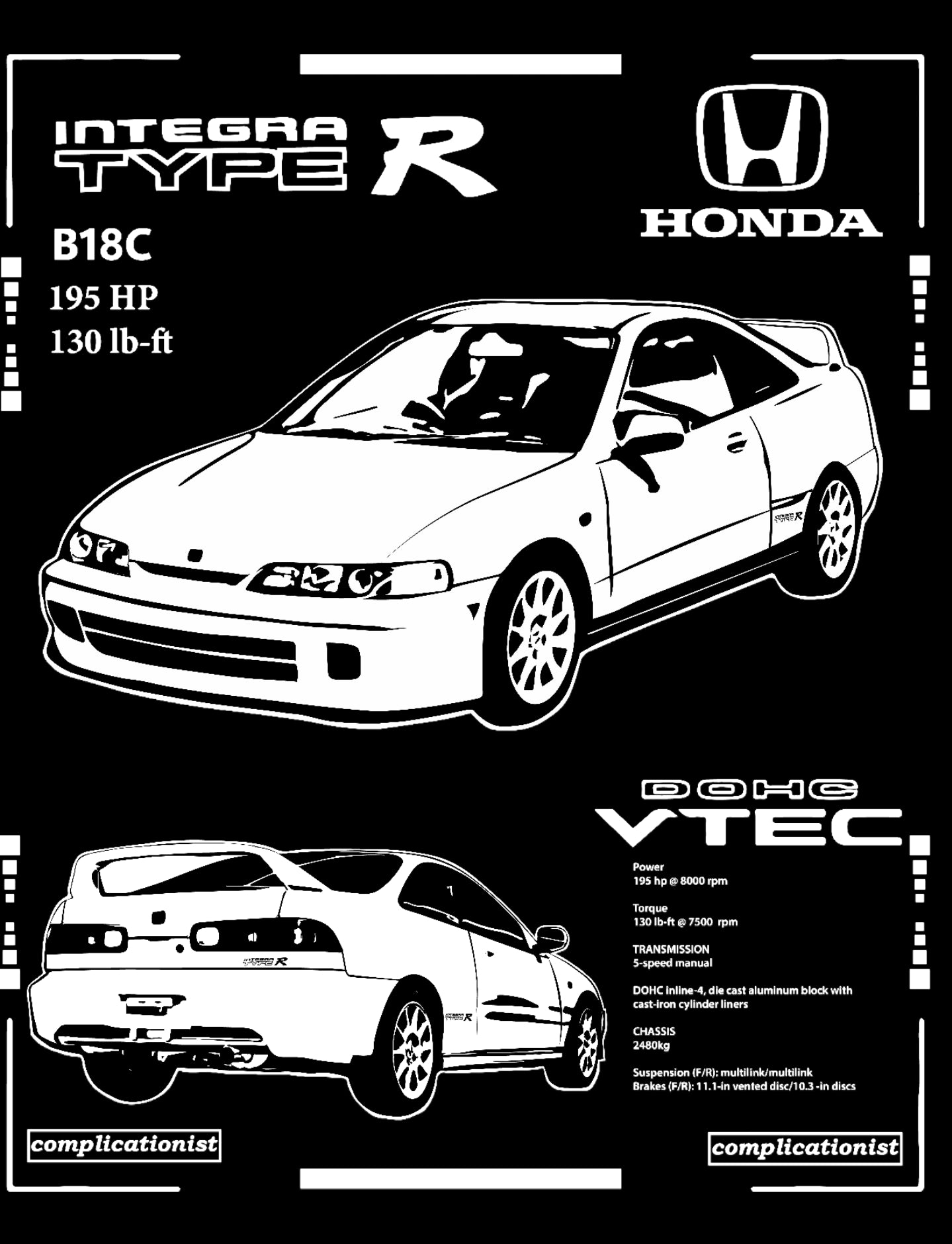 Premium 94-01 Honda Integra Type R (JDM) Shirt