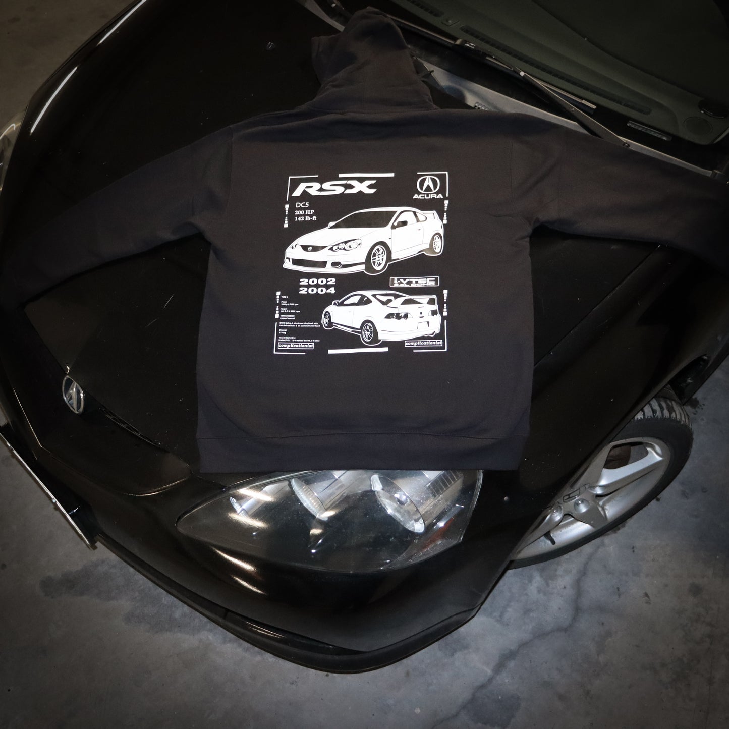Premium 02-04 Acura RSX Stats Hoodie