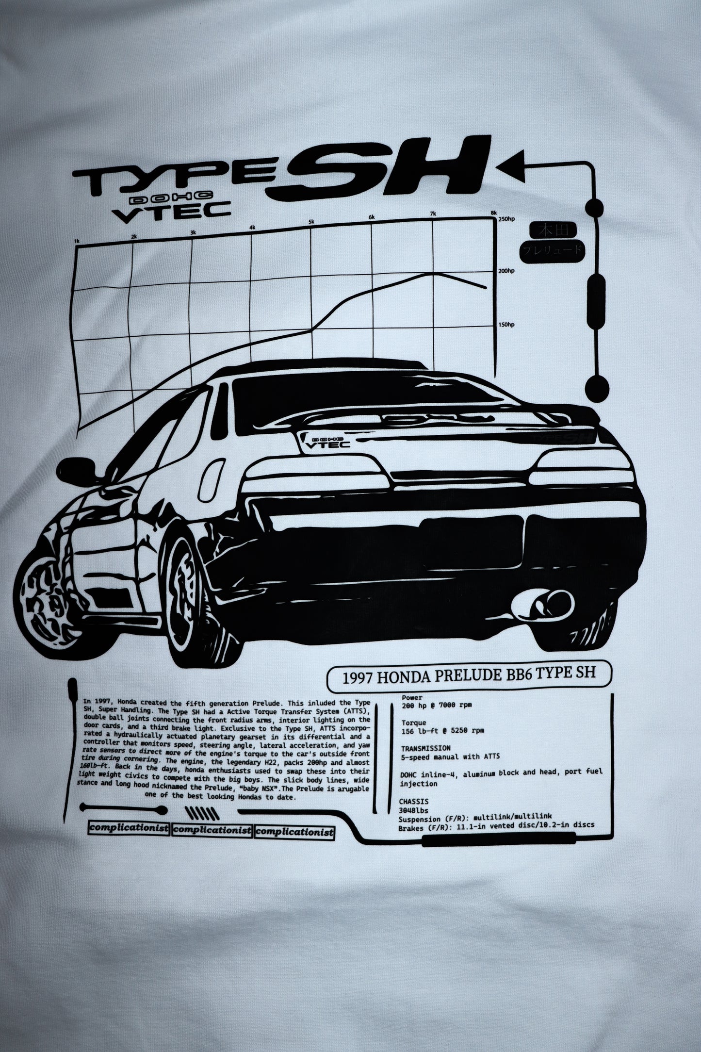 Premium 5th Gen Prelude Type SH Stats Hoodie