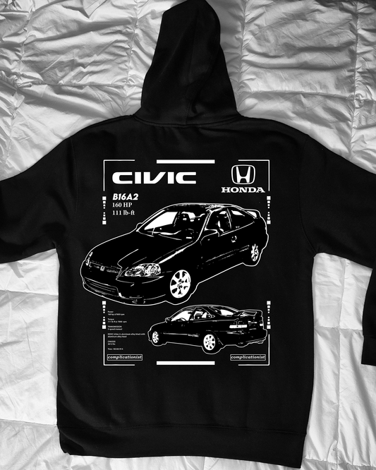 Premium 99-00 EM1 Honda Civic Hoodie