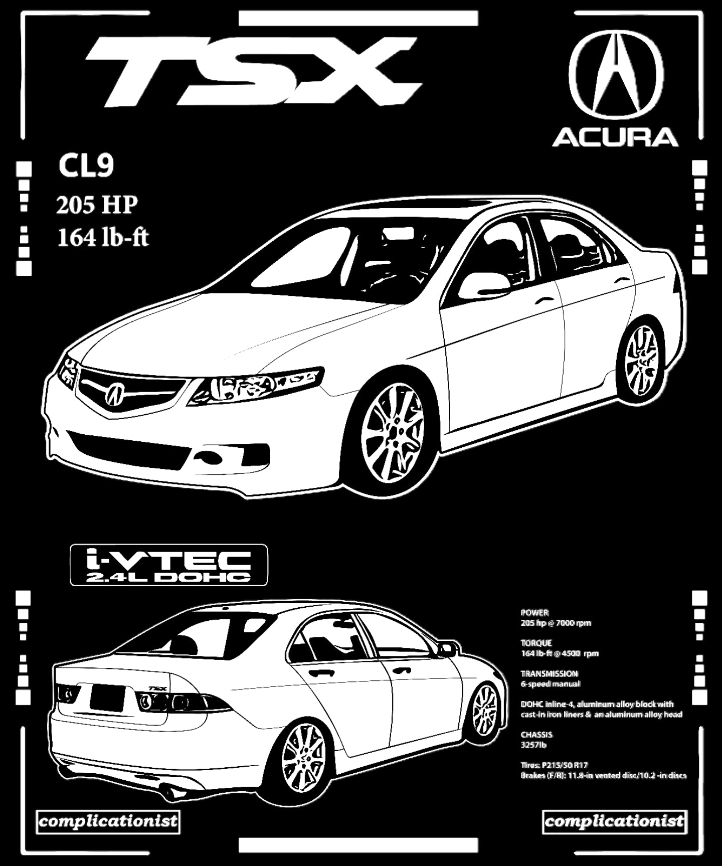 Premium 04-08 Acura TSX Hoodie